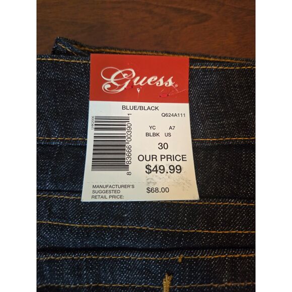 Guess Jeans Doheny Dark Blue Womens Size 30 NWT - Picture 4 of 7